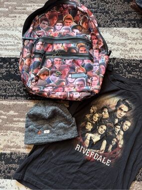 Riverdale bundle. backpack, necklace, beanie, & necklace.